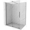 Mexen Velar ścianka prysznicowa rozsuwana Walk-in 150 x 200 cm, transparent 8 mm, gun metal - 871-150-000-03-95