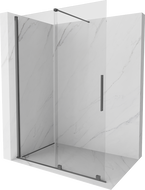 Mexen Velar ścianka prysznicowa rozsuwana Walk-in 150 x 200 cm, transparent 8 mm, gun metal - 871-150-000-03-95