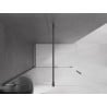 Mexen Velar ścianka prysznicowa rozsuwana Walk-in 150 x 200 cm, transparent 8 mm, gun metal - 871-150-000-03-95
