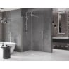 Mexen Velar ścianka prysznicowa rozsuwana Walk-in 140 x 200 cm, transparent 8 mm, nikiel szczotkowany - 871-140-000-03-97