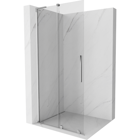 Mexen Velar L ścianka prysznicowa rozsuwana Walk-in 110 x 200 cm, transparent 8 mm, chrom - 871-110-003-03-01