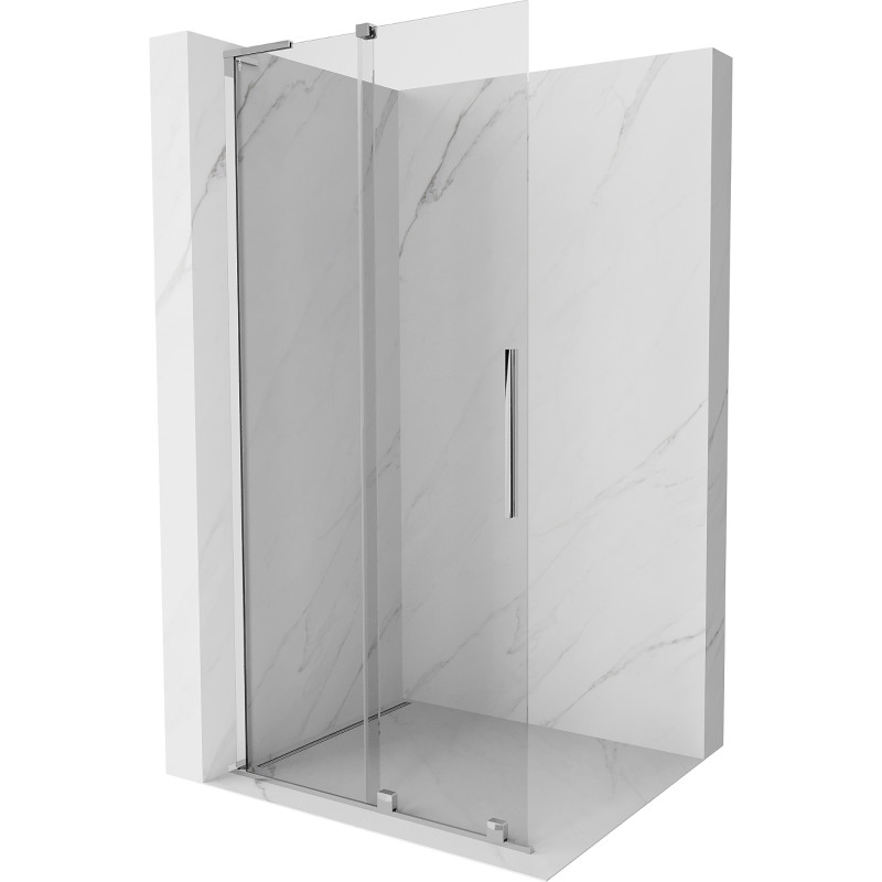 Mexen Velar L ścianka prysznicowa rozsuwana Walk-in 100 x 200 cm, transparent 8 mm, chrom - 871-100-003-03-01