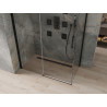 Mexen Omega kabina prysznicowa rozsuwana 140 x 80 cm, transparent, czarna - 825-140-080-70-00