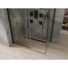 Mexen Omega kabina prysznicowa rozsuwana 140 x 80 cm, transparent, czarna - 825-140-080-70-00