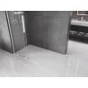 Mexen Velar L ścianka prysznicowa rozsuwana Walk-in 110 x 200 cm, transparent 8 mm, biała - 871-110-003-03-20