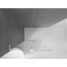 Mexen Velar L ścianka prysznicowa rozsuwana Walk-in 120 x 200 cm, transparent 8 mm, biała - 871-120-003-03-20