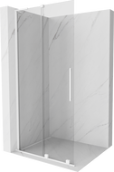 Mexen Velar L ścianka prysznicowa rozsuwana Walk-in 100 x 200 cm, transparent 8 mm, biała - 871-100-003-03-20