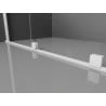 Mexen Velar L ścianka prysznicowa rozsuwana Walk-in 110 x 200 cm, transparent 8 mm, biała - 871-110-003-03-20