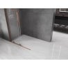 Mexen Velar L ścianka prysznicowa rozsuwana Walk-in 100 x 200 cm, transparent 8 mm, różowe złoto - 871-100-003-03-60