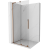 Mexen Velar L ścianka prysznicowa rozsuwana Walk-in 120 x 200 cm, transparent 8 mm, różowe złoto - 871-120-003-03-60