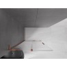 Mexen Velar L ścianka prysznicowa rozsuwana Walk-in 110 x 200 cm, transparent 8 mm, różowe złoto - 871-110-003-03-60