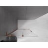 Mexen Velar L ścianka prysznicowa rozsuwana Walk-in 120 x 200 cm, transparent 8 mm, różowe złoto - 871-120-003-03-60