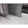 Mexen Velar L ścianka prysznicowa rozsuwana Walk-in 100 x 200 cm, transparent 8 mm, miedź szczotkowana - 871-100-003-03-65