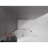 Mexen Velar L ścianka prysznicowa rozsuwana Walk-in 120 x 200 cm, transparent 8 mm, miedź szczotkowana - 871-120-003-03-65