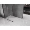 Mexen Velar L ścianka prysznicowa rozsuwana Walk-in 100 x 200 cm, transparent 8 mm, gun gray szczotkowany - 871-100-003-03-66