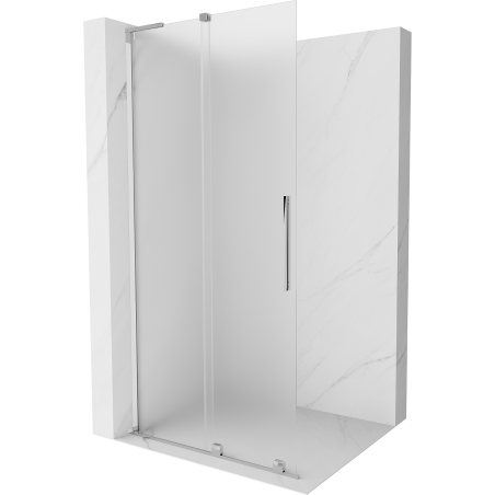 Mexen Velar L ścianka prysznicowa rozsuwana Walk-in 100 x 200 cm, szron 8 mm, chrom - 871-100-003-33-01