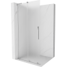 Mexen Velar L ścianka prysznicowa rozsuwana Walk-in 120 x 200 cm, szron 8 mm, chrom - 871-120-003-33-01