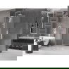 Mexen Velar L ścianka prysznicowa rozsuwana Walk-in 110 x 200 cm, szron 8 mm, biała - 871-110-003-33-20