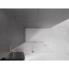 Mexen Velar L ścianka prysznicowa rozsuwana Walk-in 120 x 200 cm, szron 8 mm, złota - 871-120-003-33-50
