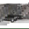 Mexen Velar L ścianka prysznicowa rozsuwana Walk-in 90 x 200 cm, szron 8 mm, złota szczotkowana - 871-090-003-33-55
