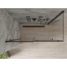 Mexen Omega kabina prysznicowa rozsuwana 160 x 90 cm, transparent, czarna - 825-160-090-70-00