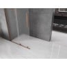 Mexen Velar L ścianka prysznicowa rozsuwana Walk-in 90 x 200 cm, szron 8 mm, różowe złoto - 871-090-003-33-60