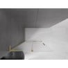Mexen Velar L ścianka prysznicowa rozsuwana Walk-in 120 x 200 cm, szron 8 mm, złota szczotkowana - 871-120-003-33-55