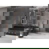 Mexen Velar L ścianka prysznicowa rozsuwana Walk-in 110 x 200 cm, szron 8 mm, różowe złoto - 871-110-003-33-60