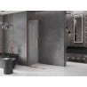Mexen Velar L ścianka prysznicowa rozsuwana Walk-in 90 x 200 cm, szron 8 mm, różowe złoto - 871-090-003-33-60