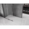 Mexen Velar L ścianka prysznicowa rozsuwana Walk-in 90 x 200 cm, szron 8 mm, gun gray szczotkowany - 871-090-003-33-66