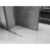 Mexen Velar L ścianka prysznicowa rozsuwana Walk-in 120 x 200 cm, szron 8 mm, gun gray szczotkowany - 871-120-003-33-66