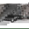 Mexen Velar L ścianka prysznicowa rozsuwana Walk-in 100 x 200 cm, szron 8 mm, gun gray szczotkowany - 871-100-003-33-66