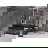 Mexen Velar L ścianka prysznicowa rozsuwana Walk-in 110 x 200 cm, szron 8 mm, gun gray szczotkowany - 871-110-003-33-66