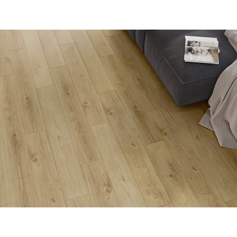 Mexen Anniston próbka paneli winylowych SPC 6,5 mm, podkład IXPE 1,5 mm, 4 V-Fuga, Dąb - F1038-S