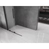 Mexen Velar L ścianka prysznicowa rozsuwana Walk-in 100 x 200 cm, szron 8 mm, czarna - 871-100-003-33-70