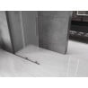 Mexen Velar L ścianka prysznicowa rozsuwana Walk-in 90 x 200 cm, szron 8 mm, gun metal - 871-090-003-33-95