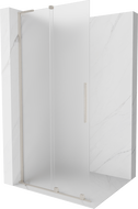 Mexen Velar L ścianka prysznicowa rozsuwana Walk-in 100 x 200 cm, szron 8 mm, nikiel szczotkowany - 871-100-003-33-97