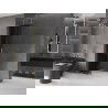 Mexen Velar L ścianka prysznicowa rozsuwana Walk-in 120 x 200 cm, grafit 8 mm, złota szczotkowana - 871-120-003-43-55