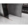 Mexen Velar L ścianka prysznicowa rozsuwana Walk-in 90 x 200 cm, grafit 8 mm, różowe złoto - 871-090-003-43-60