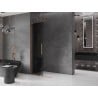Mexen Velar L ścianka prysznicowa rozsuwana Walk-in 110 x 200 cm, grafit 8 mm, miedź szczotkowana - 871-110-003-43-65