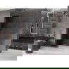Mexen Velar L ścianka prysznicowa rozsuwana Walk-in 100 x 200 cm, grafit 8 mm, miedź szczotkowana - 871-100-003-43-65