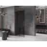 Mexen Velar L ścianka prysznicowa rozsuwana Walk-in 110 x 200 cm, grafit 8 mm, miedź szczotkowana - 871-110-003-43-65
