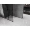 Mexen Velar L ścianka prysznicowa rozsuwana Walk-in 90 x 200 cm, grafit 8 mm, gun gray szczotkowany - 871-090-003-43-66
