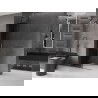 Mexen Velar L ścianka prysznicowa rozsuwana Walk-in 90 x 200 cm, grafit 8 mm, gun gray szczotkowany - 871-090-003-43-66