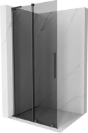 Mexen Velar L ścianka prysznicowa rozsuwana Walk-in 120 x 200 cm, grafit 8 mm, gun gray szczotkowany - 871-120-003-43-66