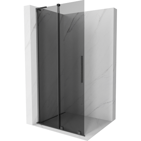 Mexen Velar L ścianka prysznicowa rozsuwana Walk-in 110 x 200 cm, grafit 8 mm, gun gray szczotkowany - 871-110-003-43-66