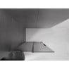 Mexen Velar L ścianka prysznicowa rozsuwana Walk-in 90 x 200 cm, grafit 8 mm, gun gray szczotkowany - 871-090-003-43-66