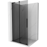 Mexen Velar L ścianka prysznicowa rozsuwana Walk-in 120 x 200 cm, grafit 8 mm, czarna - 871-120-003-43-70