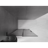 Mexen Velar L ścianka prysznicowa rozsuwana Walk-in 110 x 200 cm, grafit 8 mm, czarna - 871-110-003-43-70