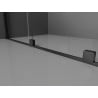 Mexen Velar L ścianka prysznicowa rozsuwana Walk-in 110 x 200 cm, grafit 8 mm, czarna - 871-110-003-43-70